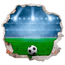 Vinilos de pared campo de fútbol 3d